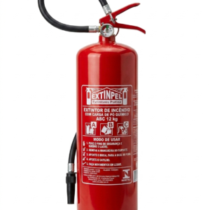 Extintor de Incêndio Pó Químico ABC 12kg | Alta Capacidade para Classes A, B e C